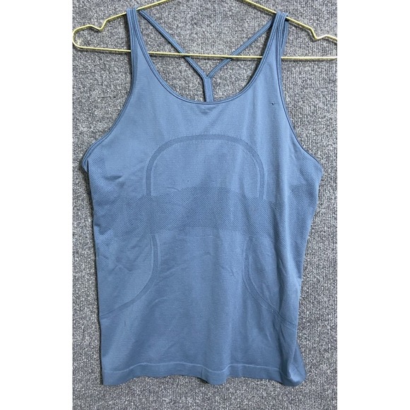 lululemon athletica Tops - Lululemon Shirt Women 10 Blue Swiftly Tech Strappy Tank Top Athleisure Run SNAGS